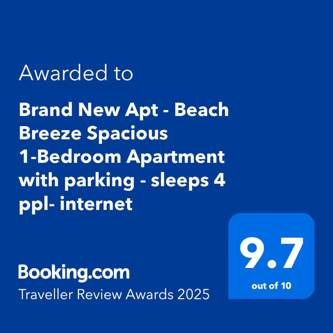 Brand New Apt - Beach Breeze Spacious 1-Bedroom Apartment With Parking - Sleeps 4 Ppl- Internet Bournemouth Kültér fotó